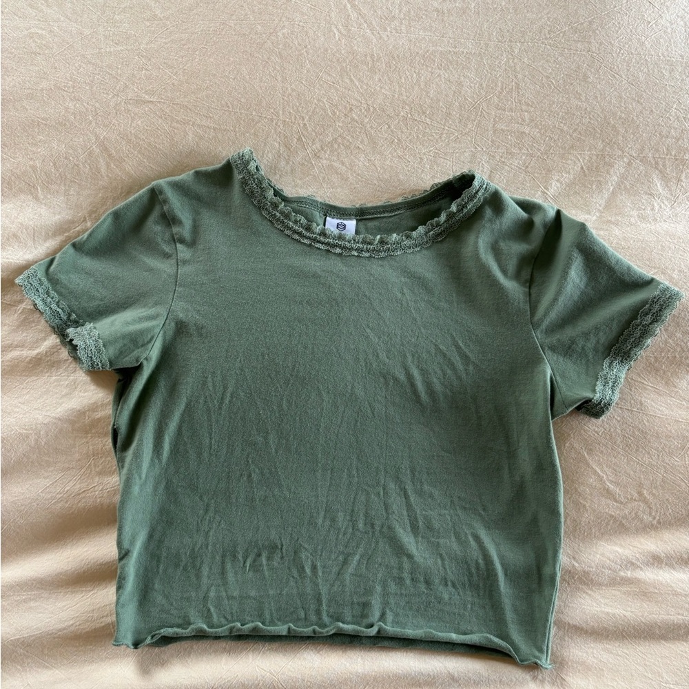 Tilly's Green Crop Top